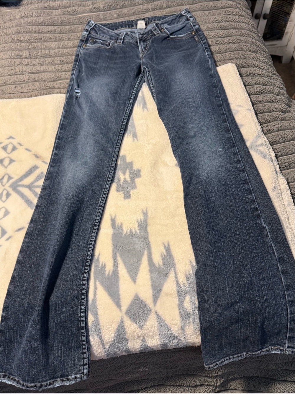 Silver Jeans Dark Indigo Flare Jeans
